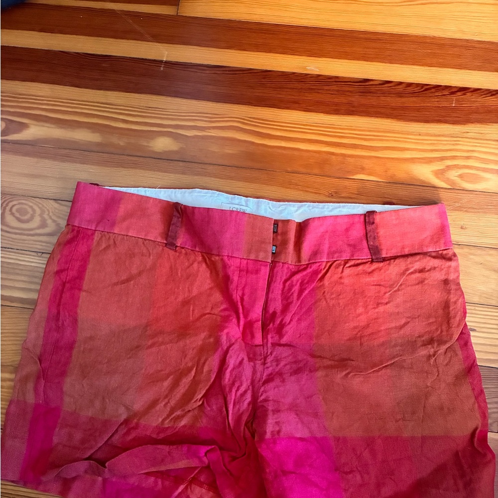 J. Crew Vibrant Linen Shorts